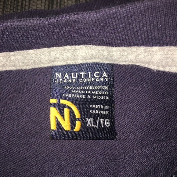 Early 2000s Navy Nautica Throwback Tee - XL - Picture 3 of 7